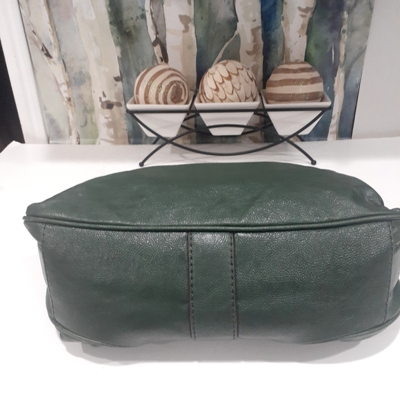 Dana Bachman hunter green and gold satchel - Picture 10 of 13